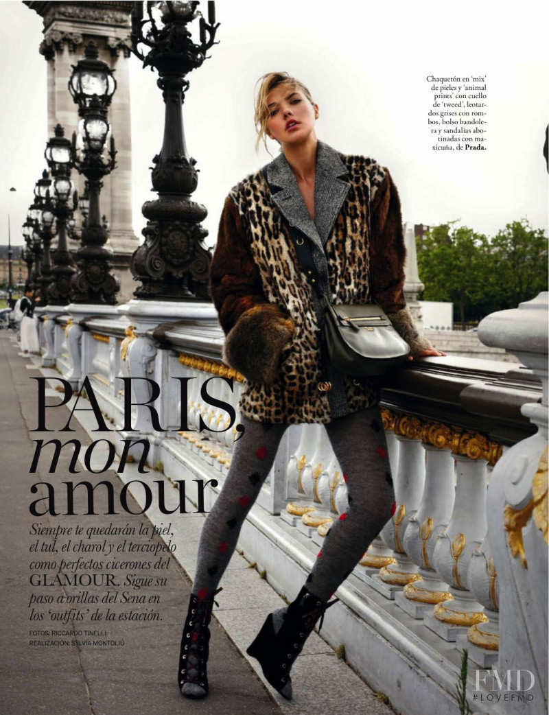 Alina Baikova featured in Paris Mon Amour, September 2016