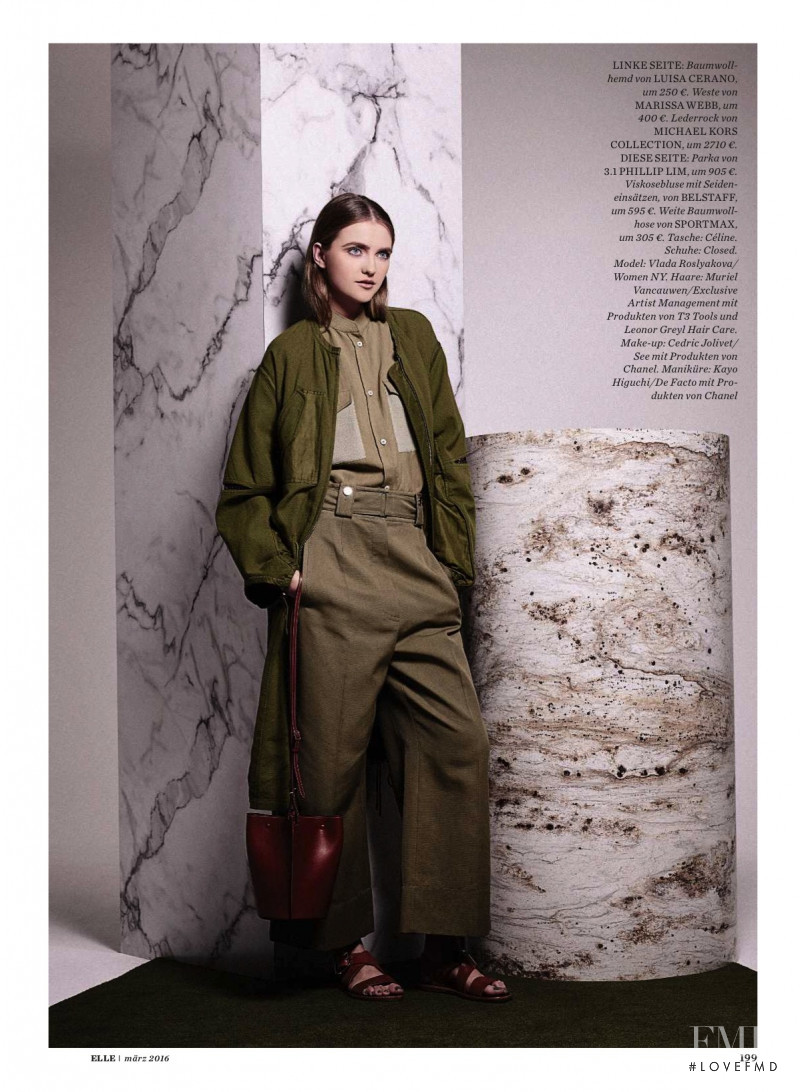 Vlada Roslyakova featured in Cool Khaki, March 2016