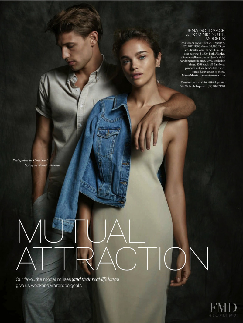 Jena Goldsack featured in Mutual Attraction, April 2016