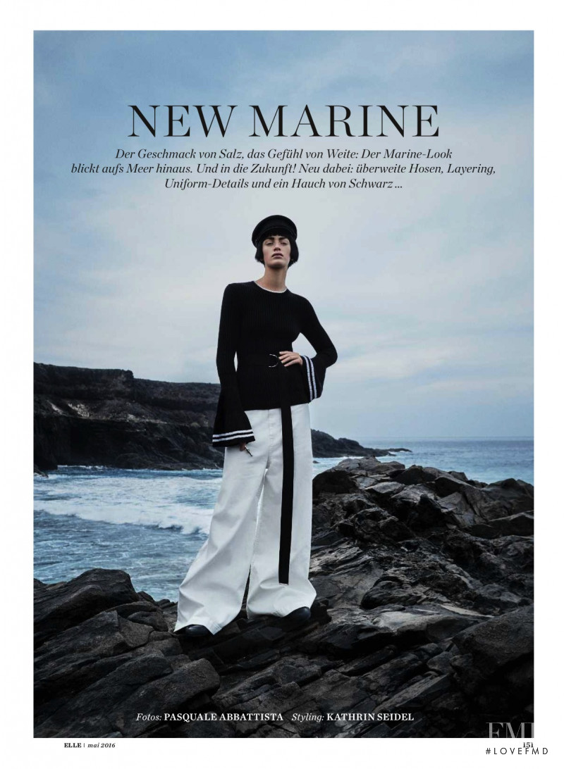 Milly Simmonds featured in New Marine, May 2016