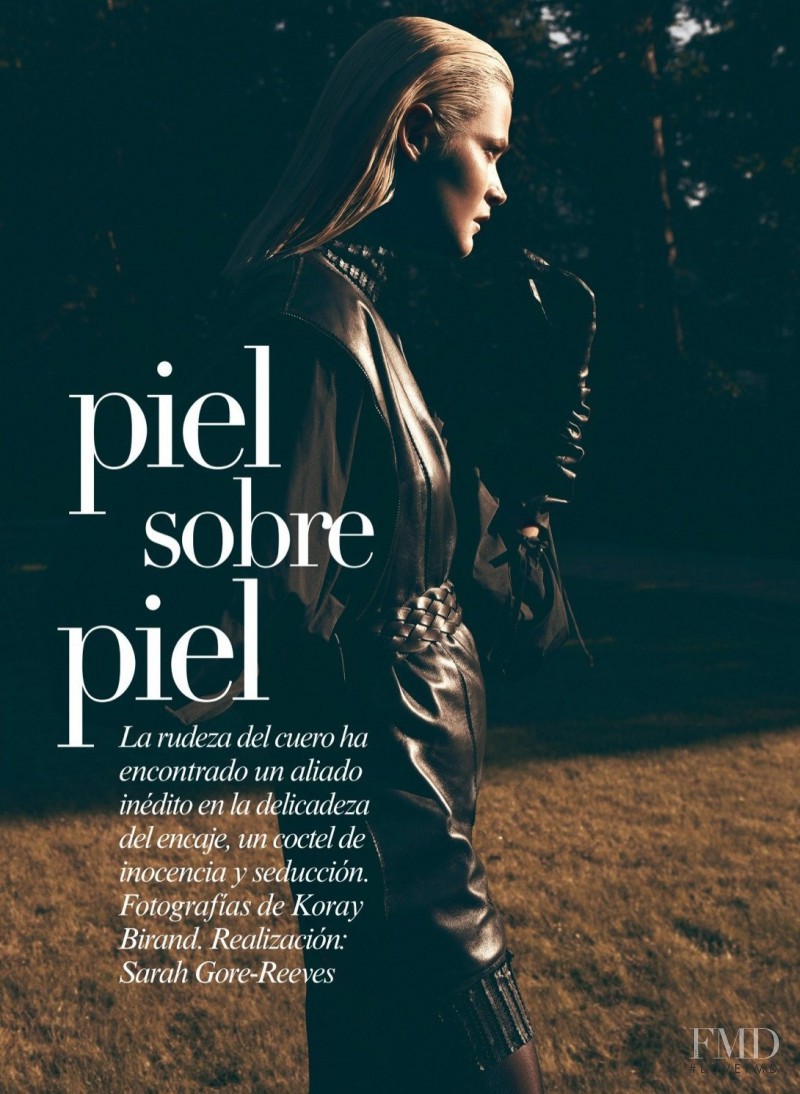 Carmen Kass featured in Piel Sobre Piel, September 2012
