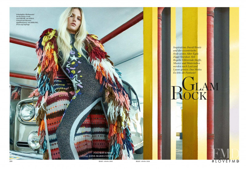 Marique Schimmel featured in Glam Rock, October 2016