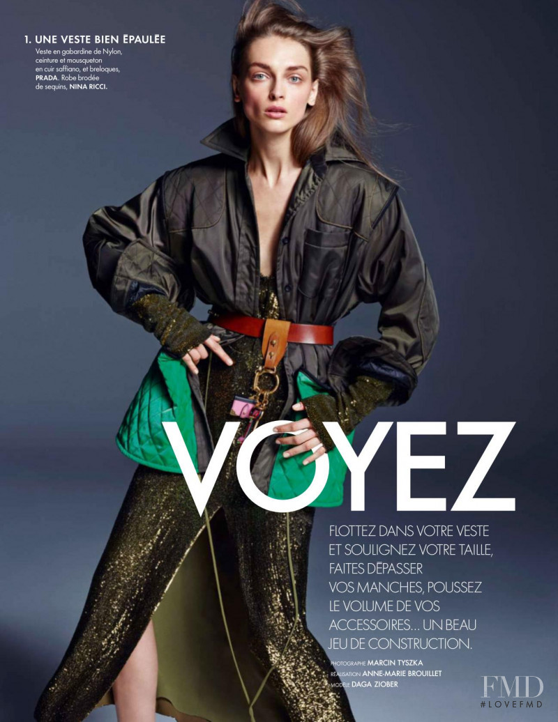 Daga Ziober featured in Voyez Grand!, October 2016