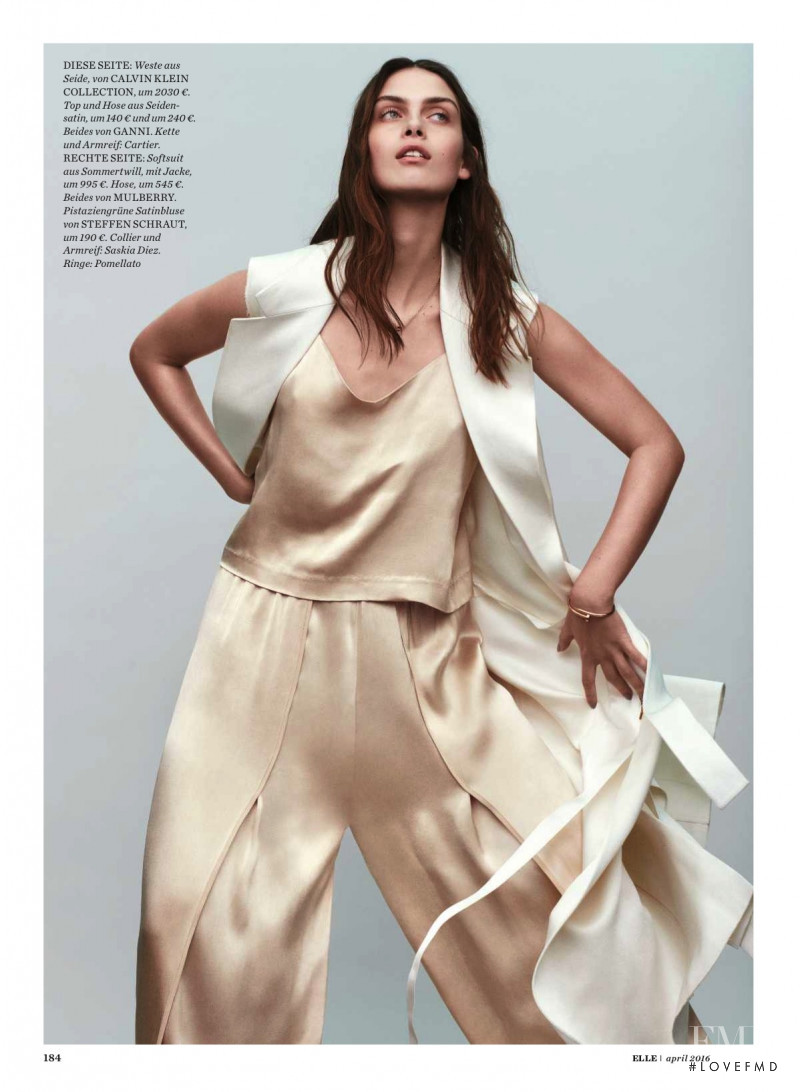 Christy Turlington featured in Office deluxe, April 2016