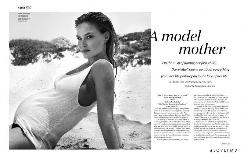 Bar Refaeli featured in A model Mother, July 2016