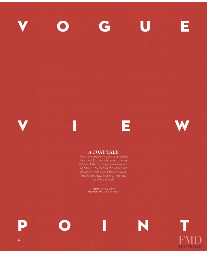 Vogue View Point, June 2018