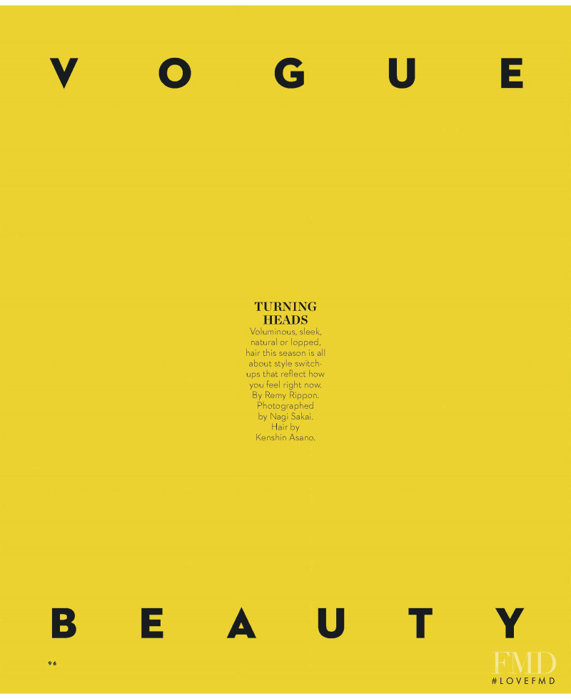 Vogue Beauty, June 2018