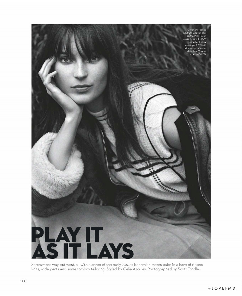 Julia Bergshoeff featured in Play It As It Lays, June 2018
