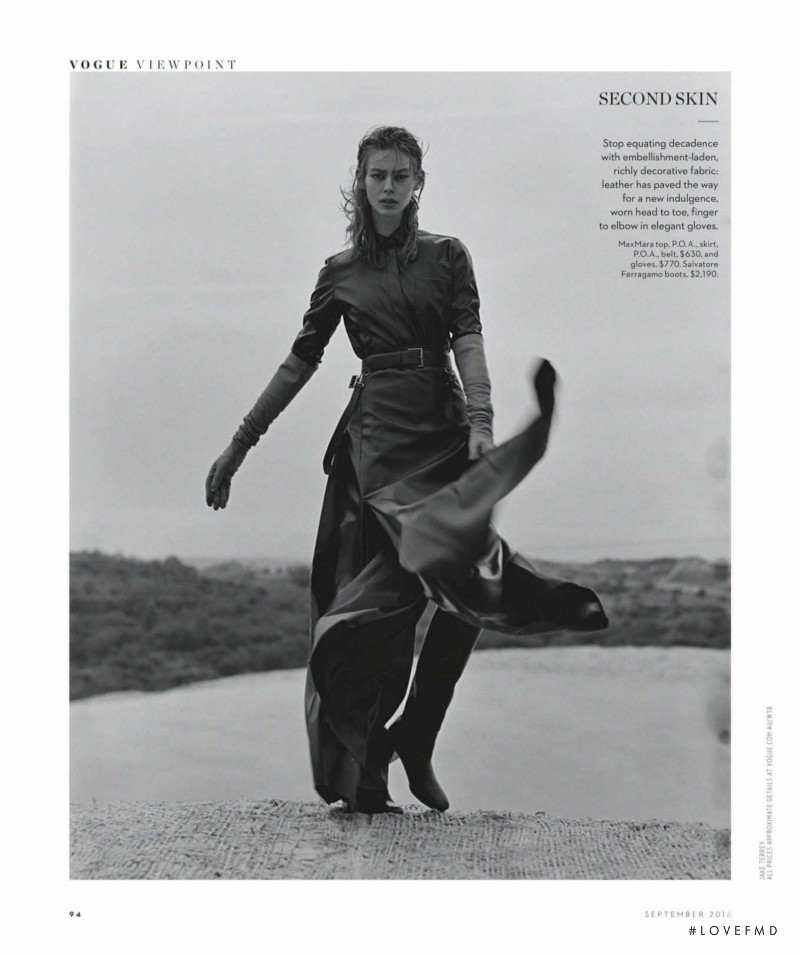 Ondria Hardin featured in Vogue Viewpoint, September 2018