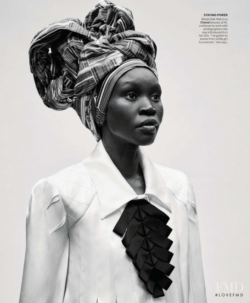 Alek Wek featured in Here, There, Everywhere, September 2018