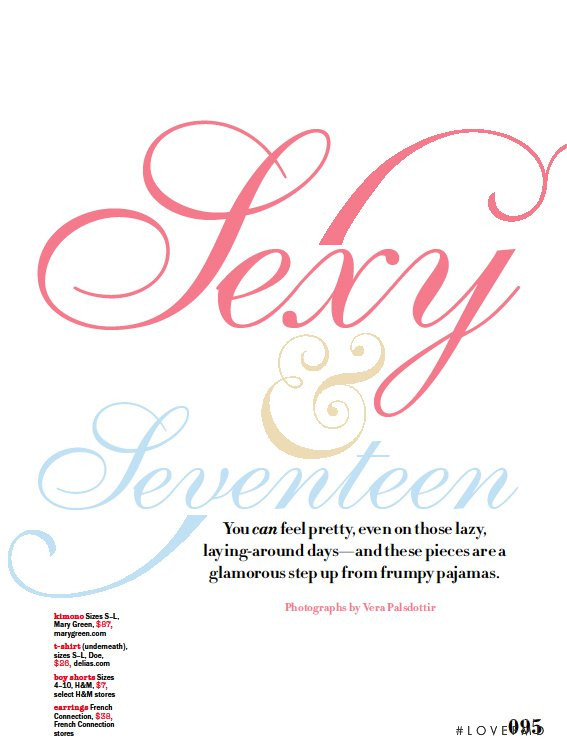 Sexy and Seventeen, November 2006