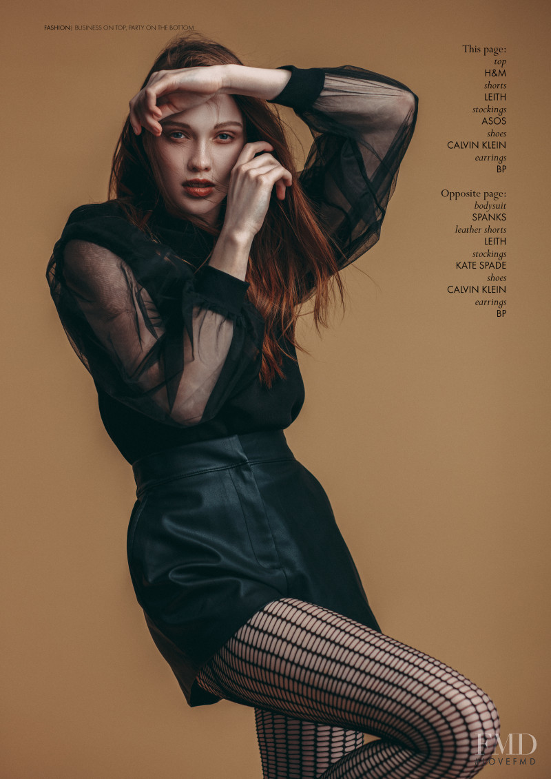Haley Sutton featured in Business On Top, Party On The Bottom, September 2018