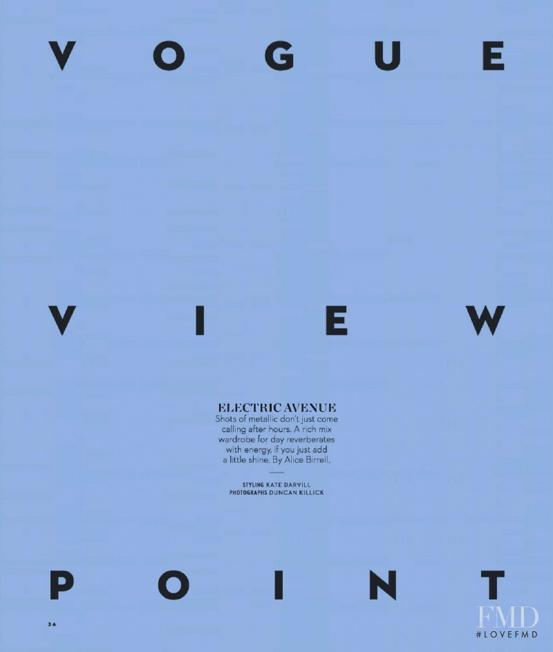 Vogue View Point, August 2018