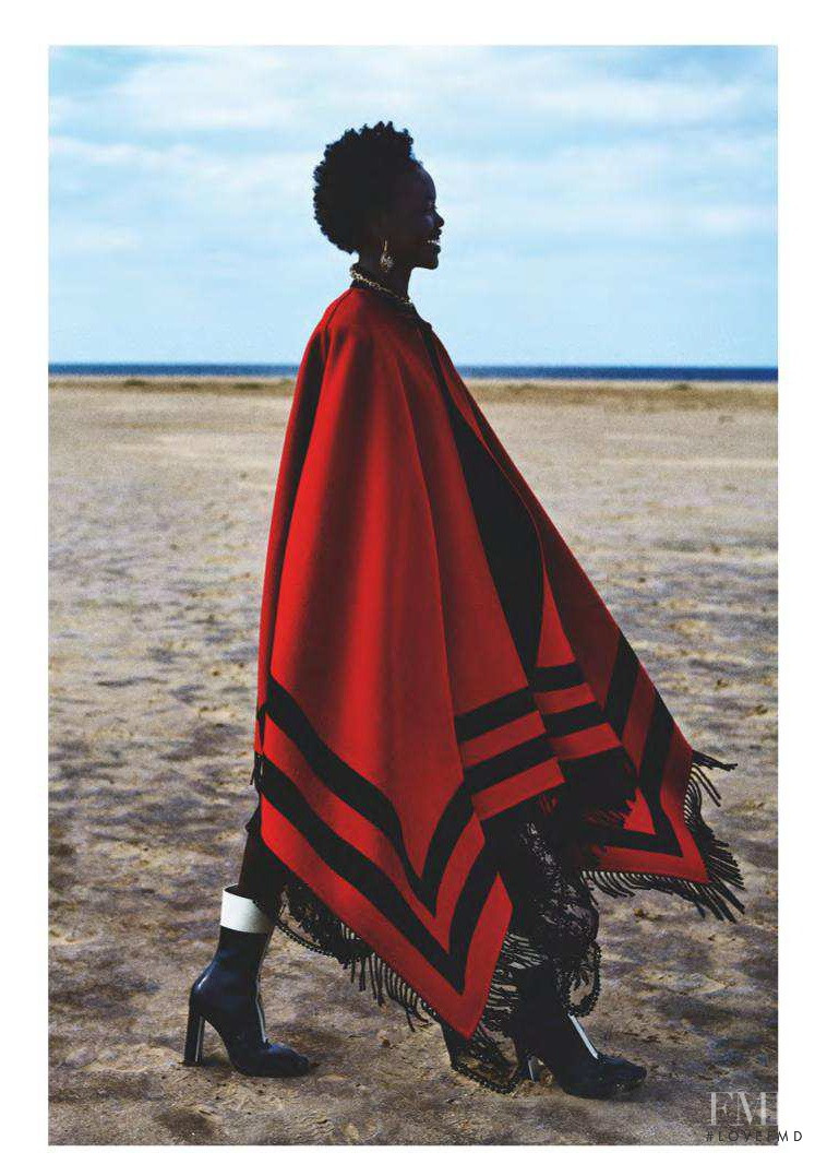 Adut Akech Bior featured in Soft Armour, September 2018