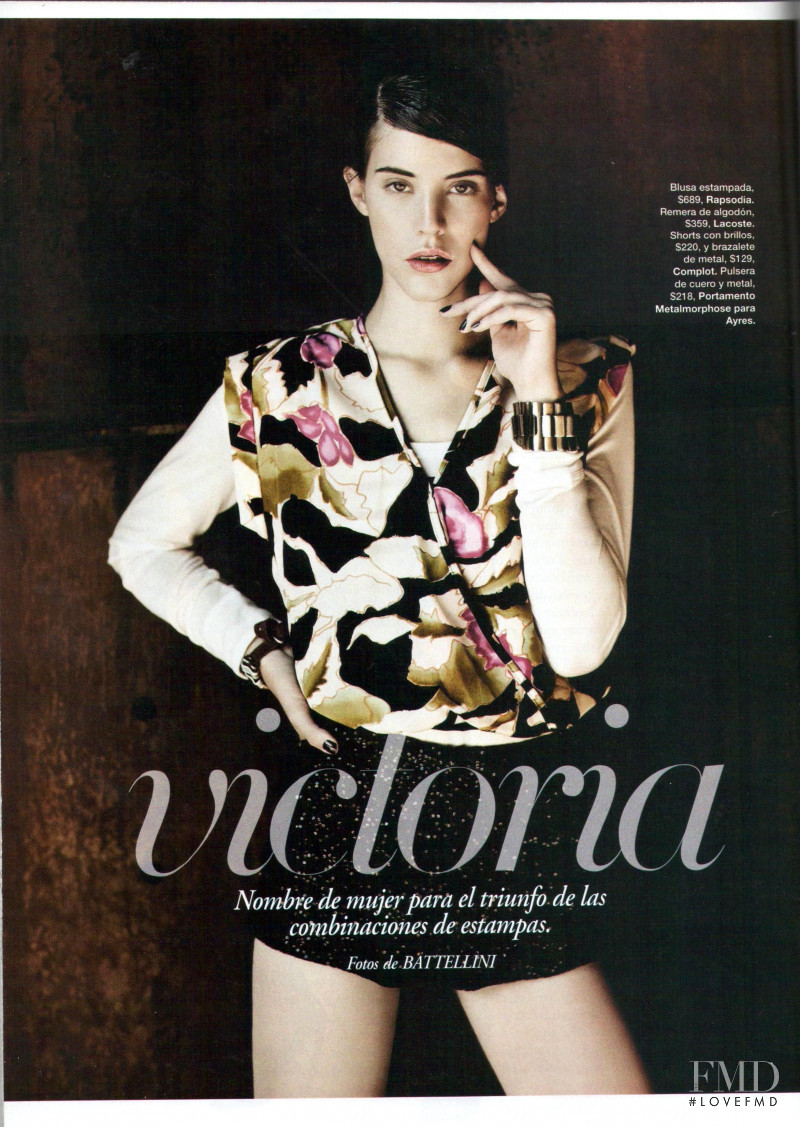 Carla Ciffoni featured in Victoria, April 2012