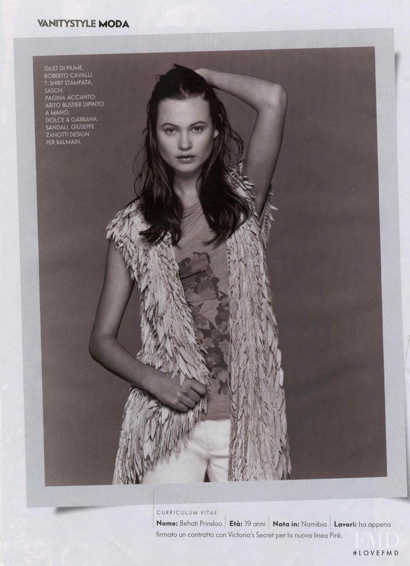 Behati Prinsloo featured in the magnificent 8, August 2008