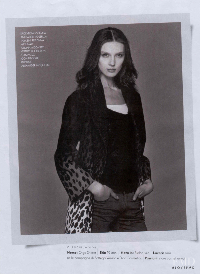 Olga Sherer featured in the magnificent 8, August 2008