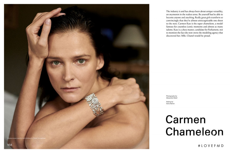 Carmen Kass featured in Carmen Chameleon, February 2018