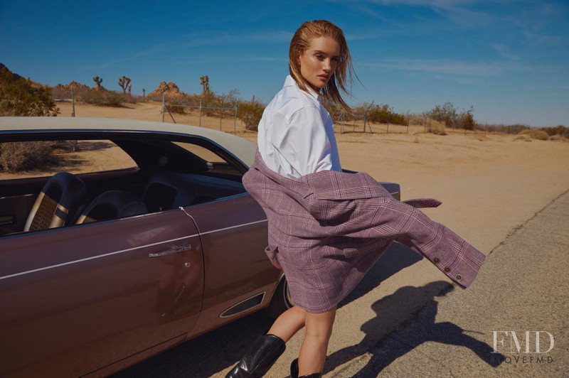 Rosie Huntington-Whiteley featured in Route 66, August 2018