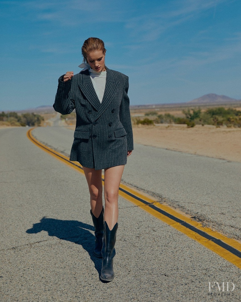 Rosie Huntington-Whiteley featured in Route 66, August 2018