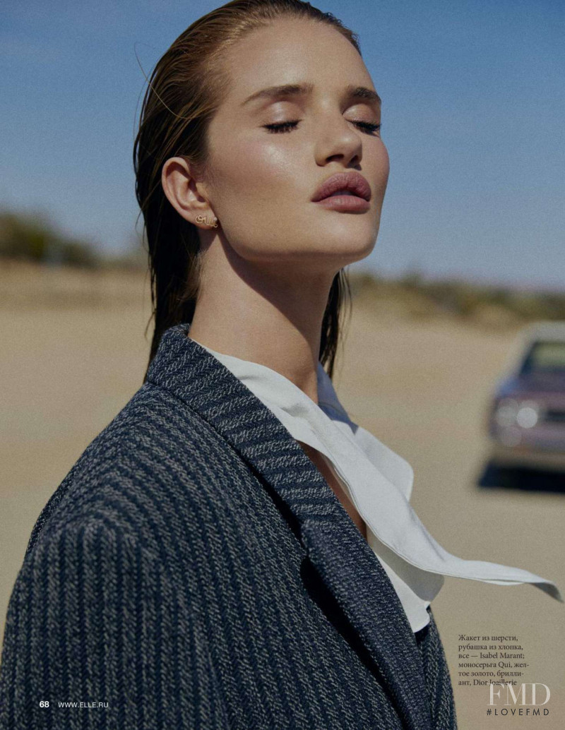 Rosie Huntington-Whiteley featured in Route 66, August 2018