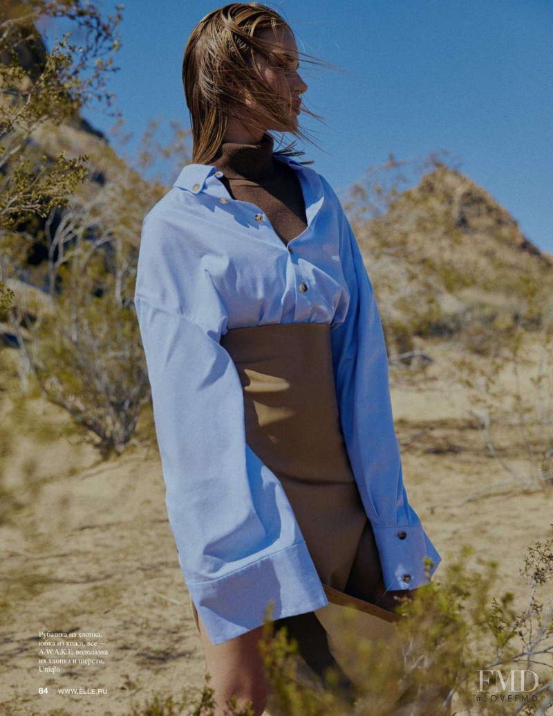 Rosie Huntington-Whiteley featured in Route 66, August 2018