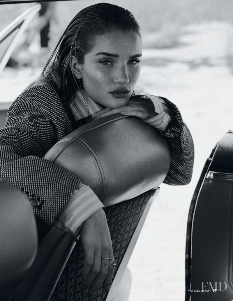 Rosie Huntington-Whiteley featured in Route 66, August 2018