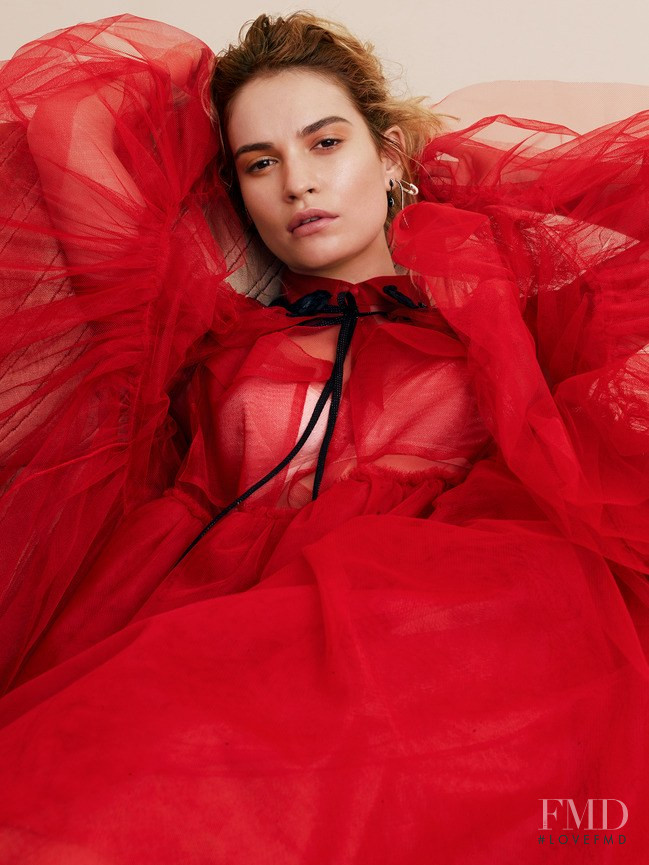 Lily James, August 2018