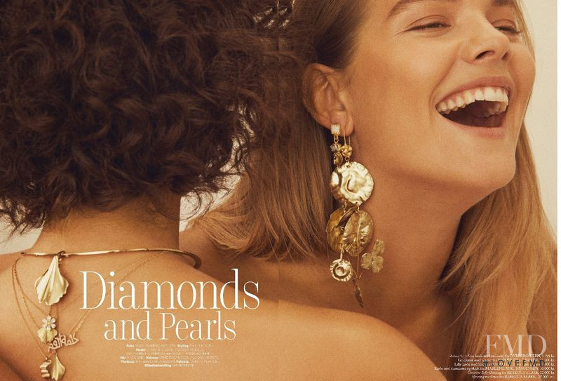 Christine Sofie Johansen featured in Diamonds and Pearls, April 2018
