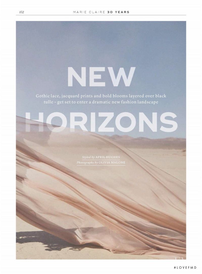 Lisa Verberght featured in New Horizons, October 2018