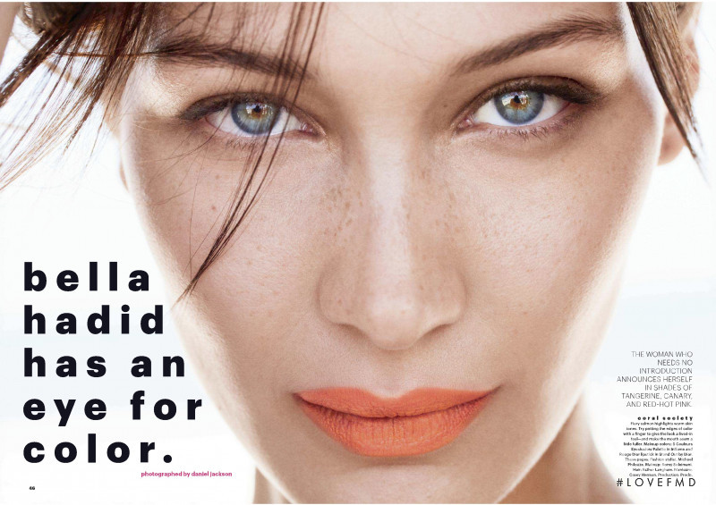 Bella Hadid featured in Bella Hadid Has An Eye For Color, September 2018