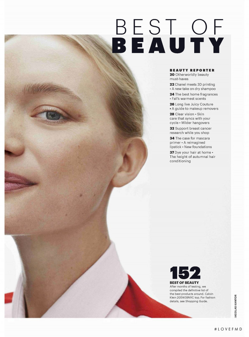 Gemma Ward featured in Best of Beauty, October 2018