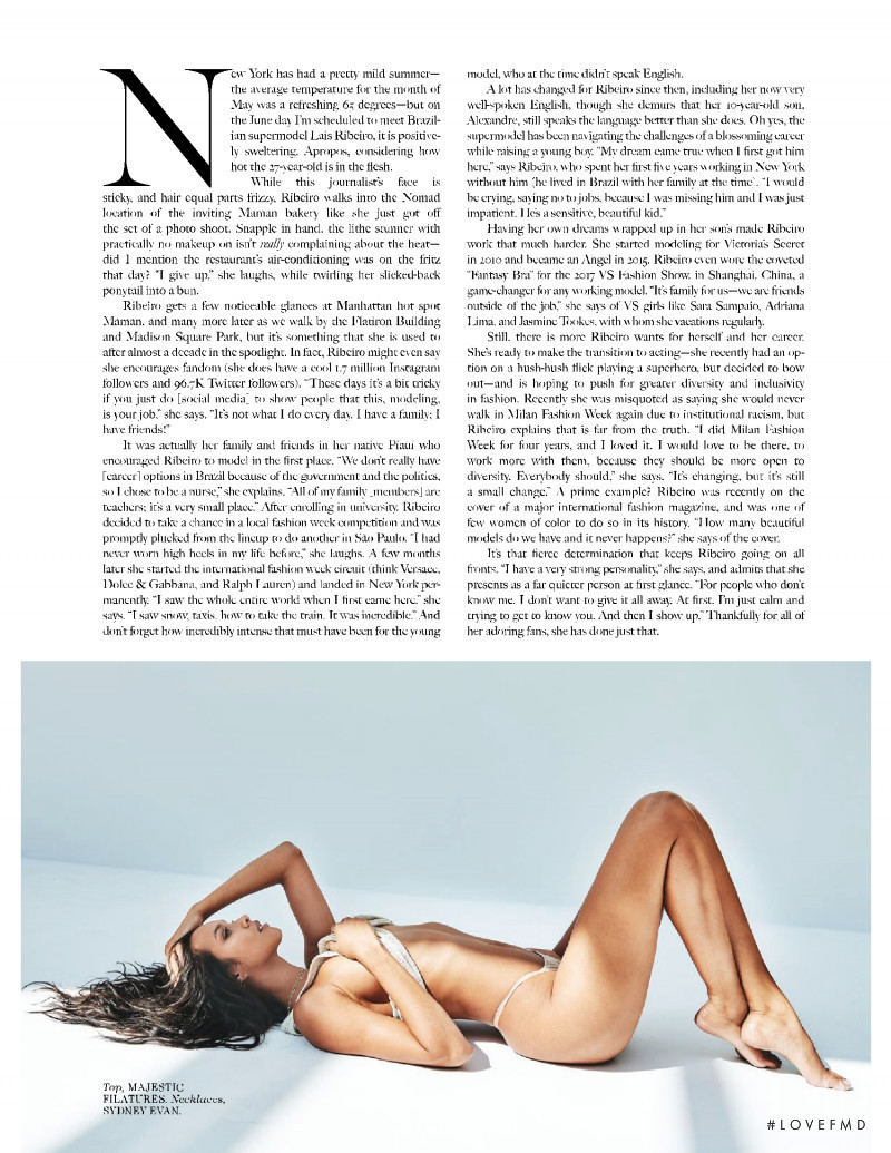 Lais Ribeiro featured in More Than Meets The Eye, September 2018