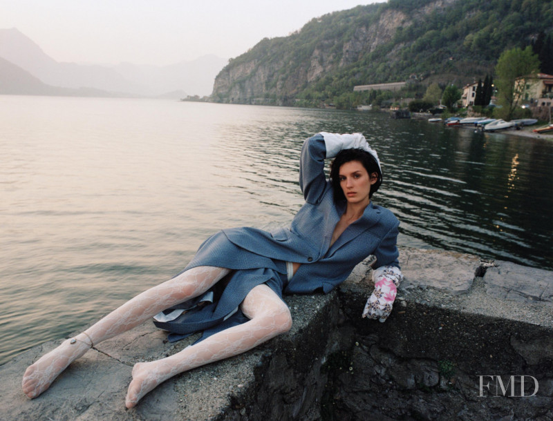 Marte Mei van Haaster featured in The Prettiest Fall Fashion, Shot In Lake Como, August 2018