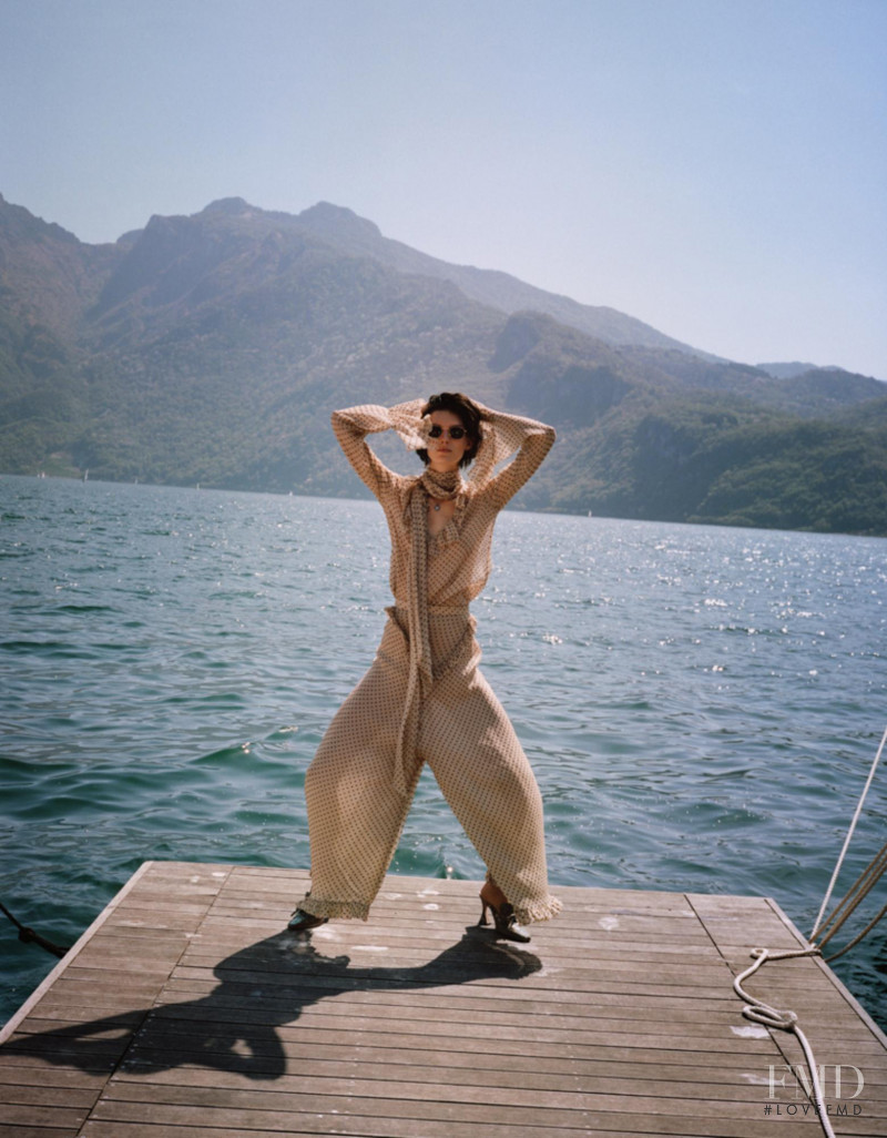 Marte Mei van Haaster featured in The Prettiest Fall Fashion, Shot In Lake Como, August 2018