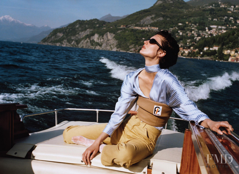 Marte Mei van Haaster featured in The Prettiest Fall Fashion, Shot In Lake Como, August 2018