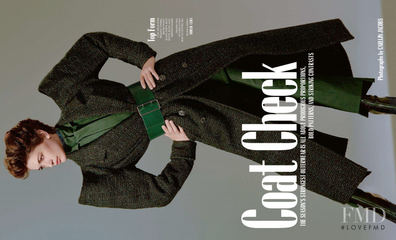 Louise de Chevigny featured in Coat Check, September 2018
