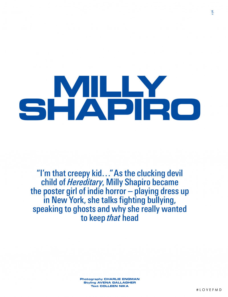 Milly Shapiro, October 2018