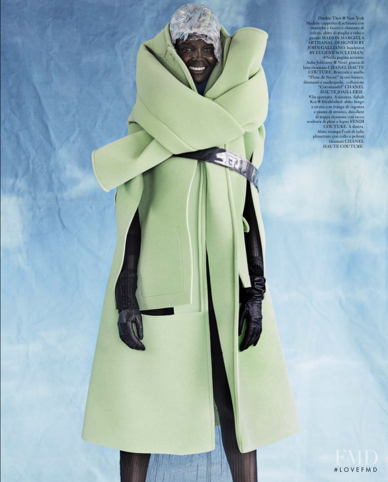 Duckie Thot featured in Mindbending Couture, September 2018