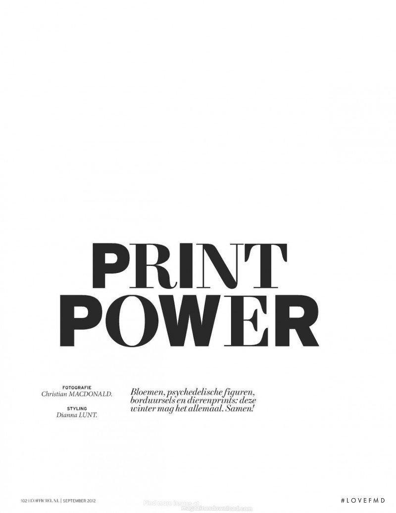 Print Power, September 2012