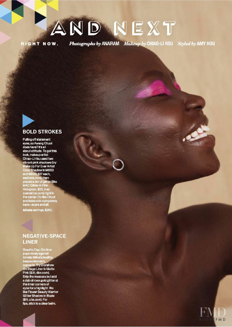 Aweng Chuol featured in Beauty, Now and Next, November 2018