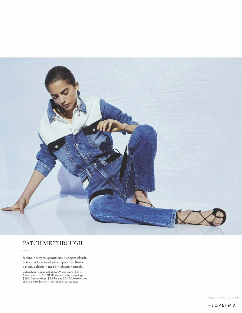 Milagros Pineiro featured in Vogue View Point - Kinds Of Blue, November 2018