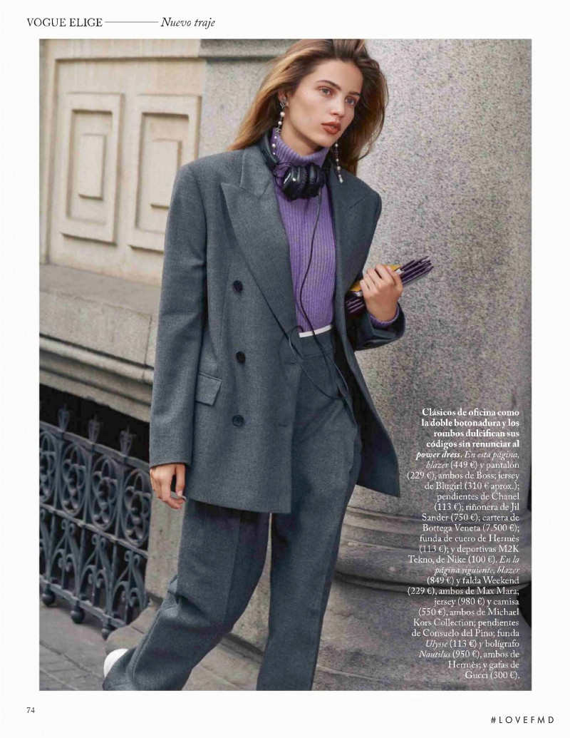 Constanze Saemann featured in Vogue Elige, October 2018
