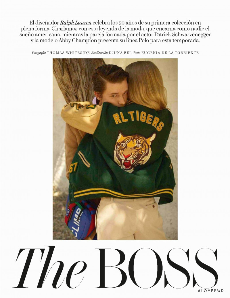 Abby Champion featured in The Boss, October 2018