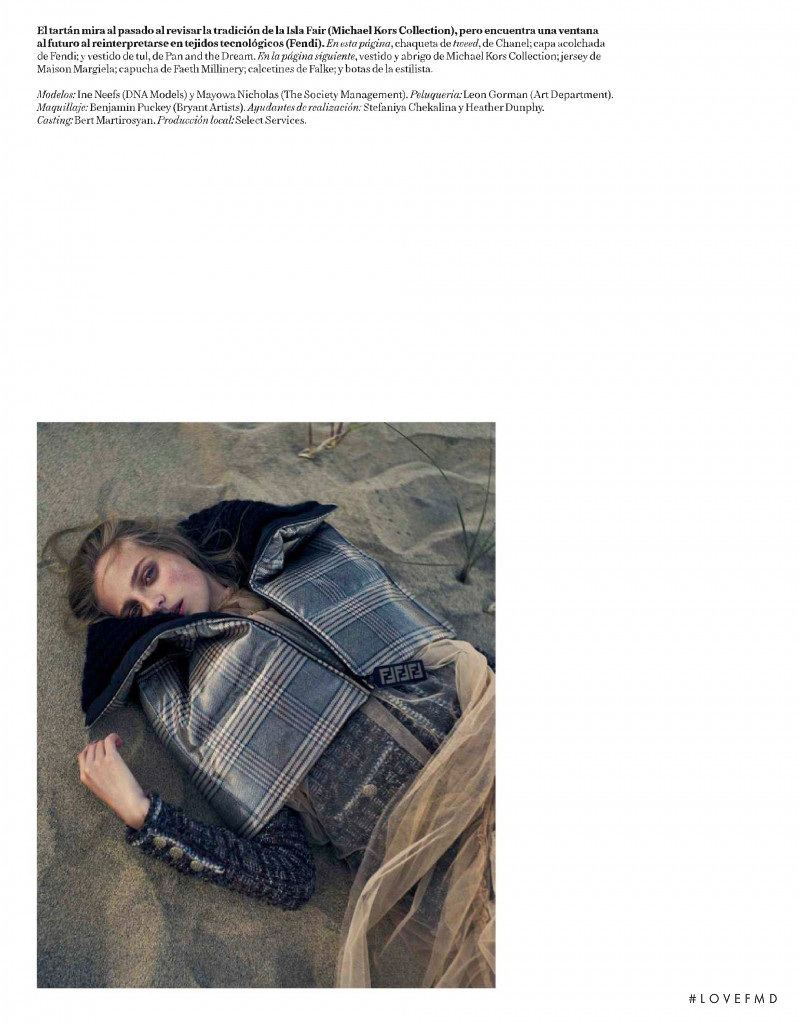 Ine Neefs featured in A Cuadros, November 2018