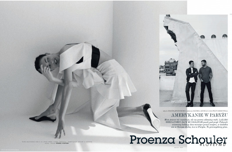 Sarah Brannon featured in Proenza Schouler, March 2018