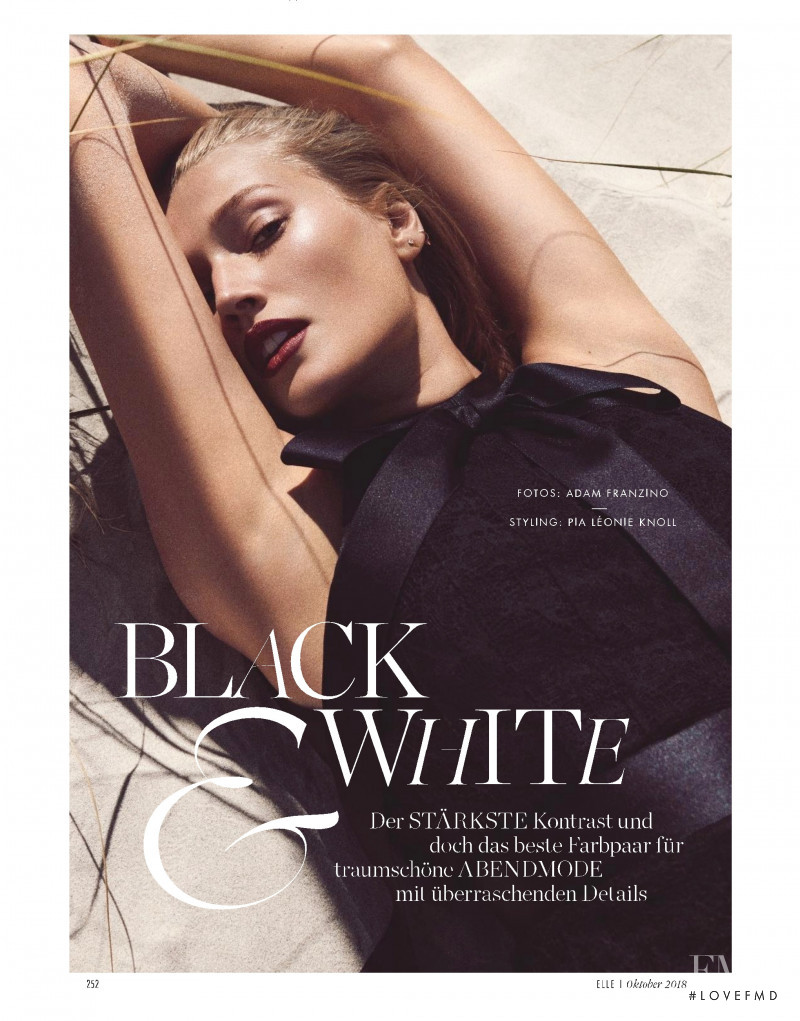 Toni Garrn featured in Black , October 2018