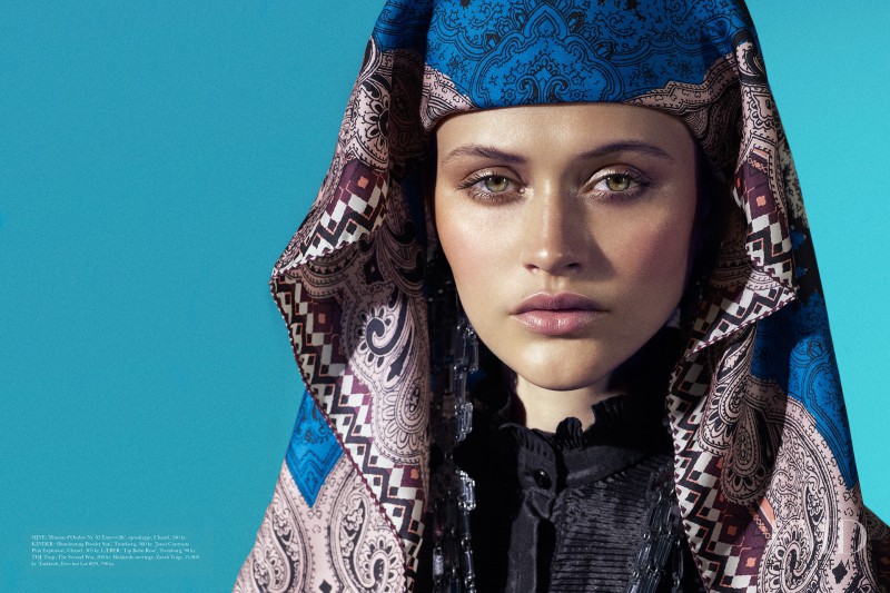 Chloé Lecareux featured in Babushka, September 2012