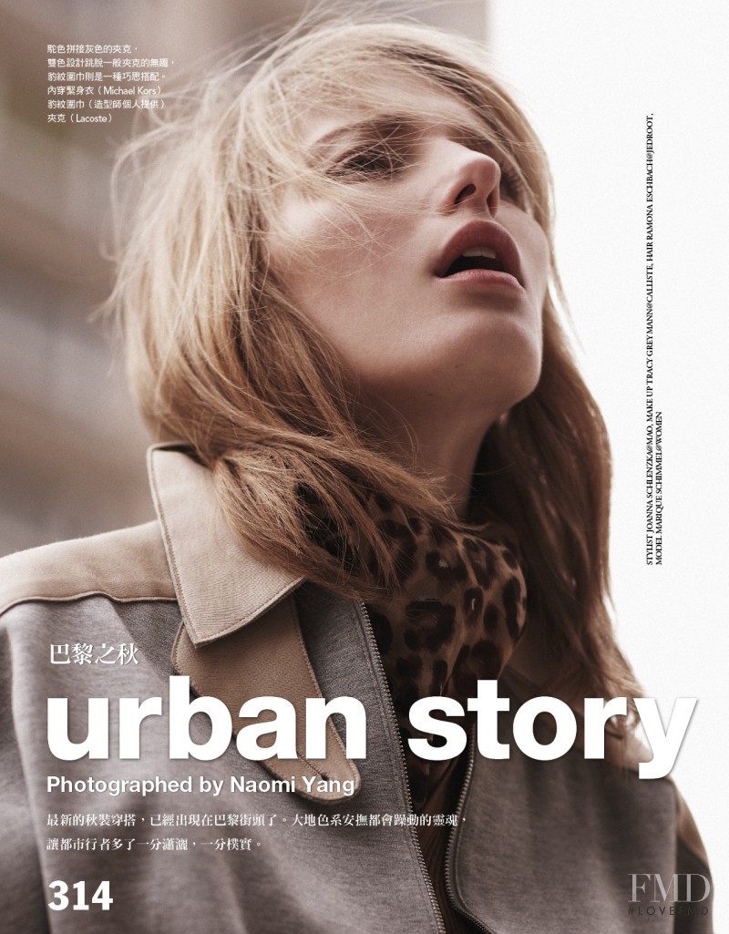 Marique Schimmel featured in Urban Story, September 2012