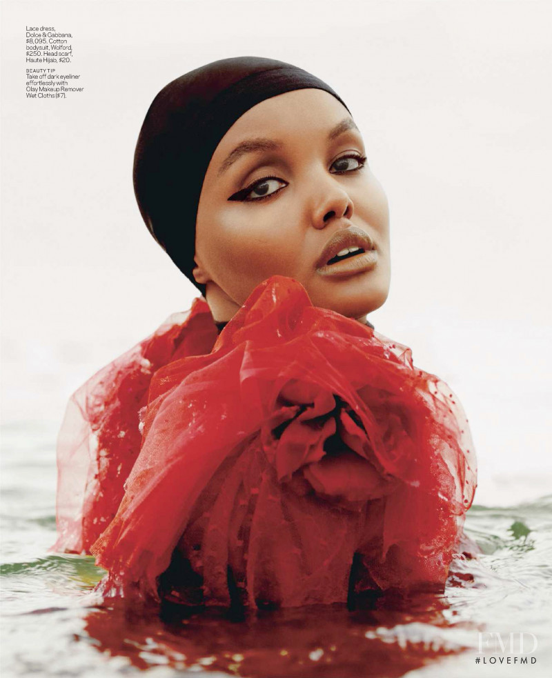 Halima Aden featured in Change Agent, December 2018